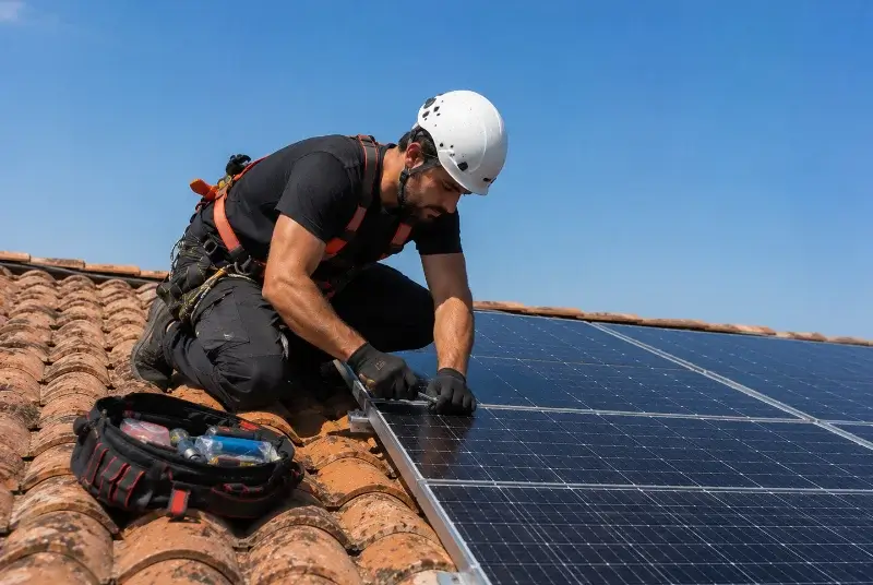 Maintenance et monitoring de panneaux solaires à Saint-André-Goule-d'Oie