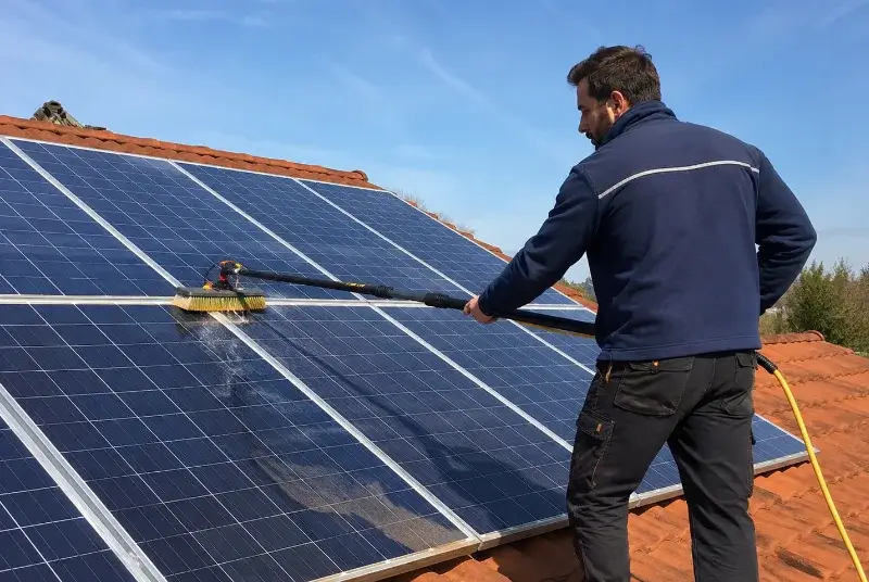 Nettoyage et entretien de panneaux solaires à Saint-André-Goule-d'Oie